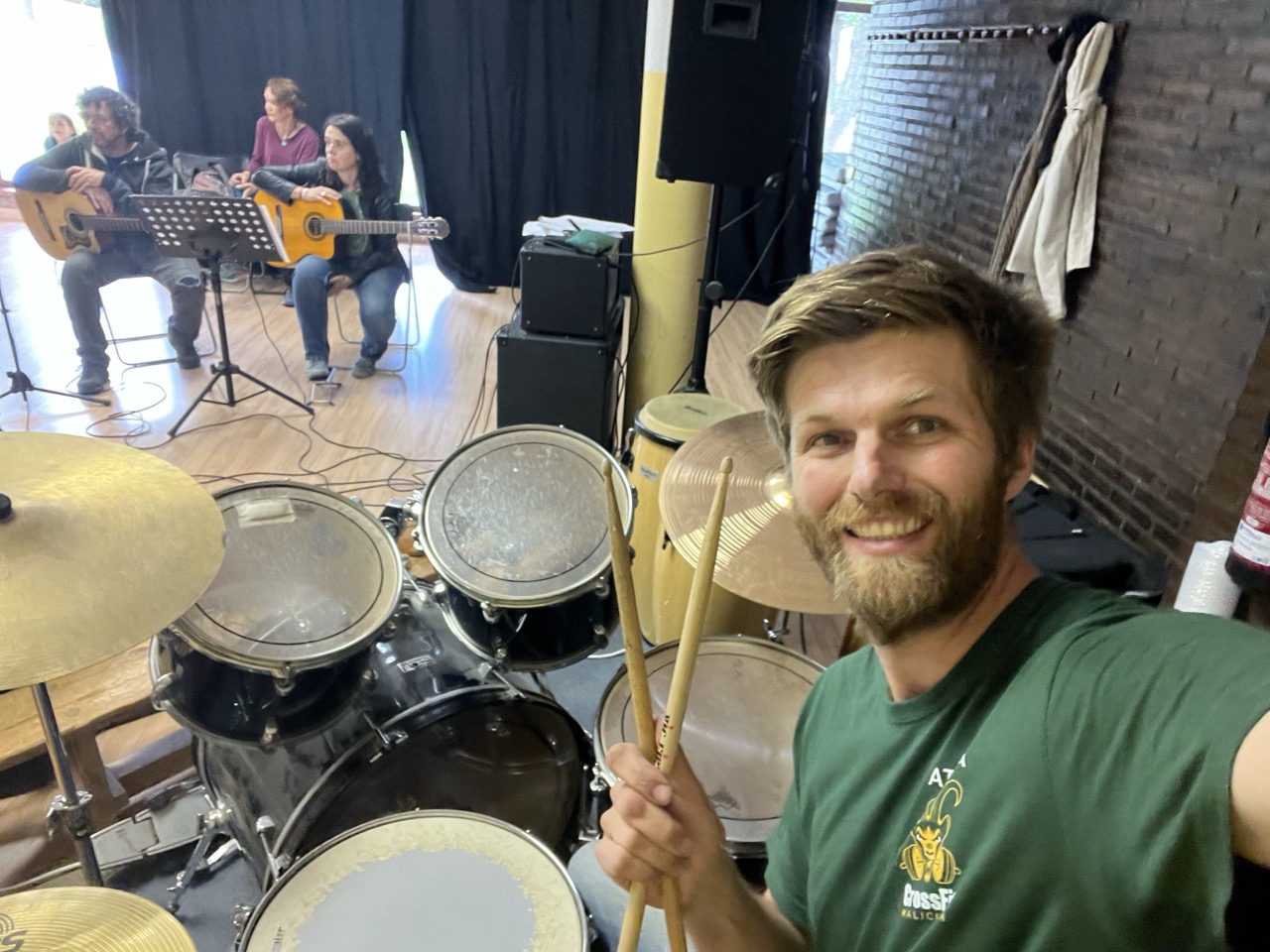 Drumming with the music school